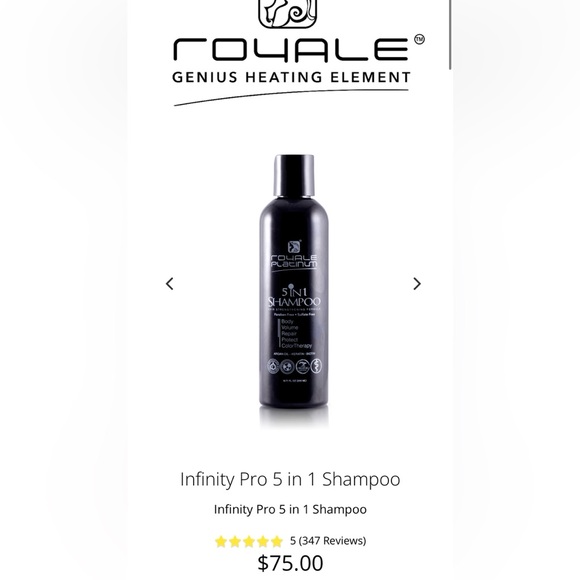 ROYALE PLATINUM Infinity Pro 5 in 1 Shampoo Hair Strengthening Formula 6.77oz - Picture 3 of 9